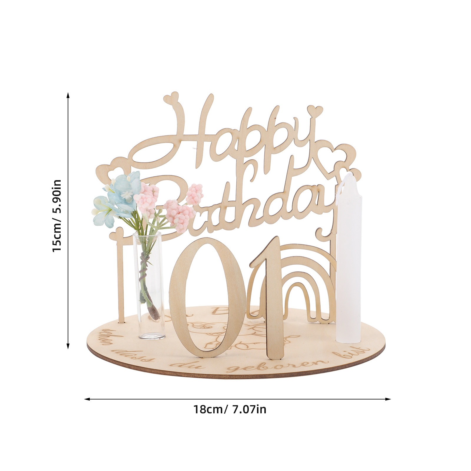 1Set DIY Wooden Milestone Birt - Baby Nursery Age ulasan dan harga