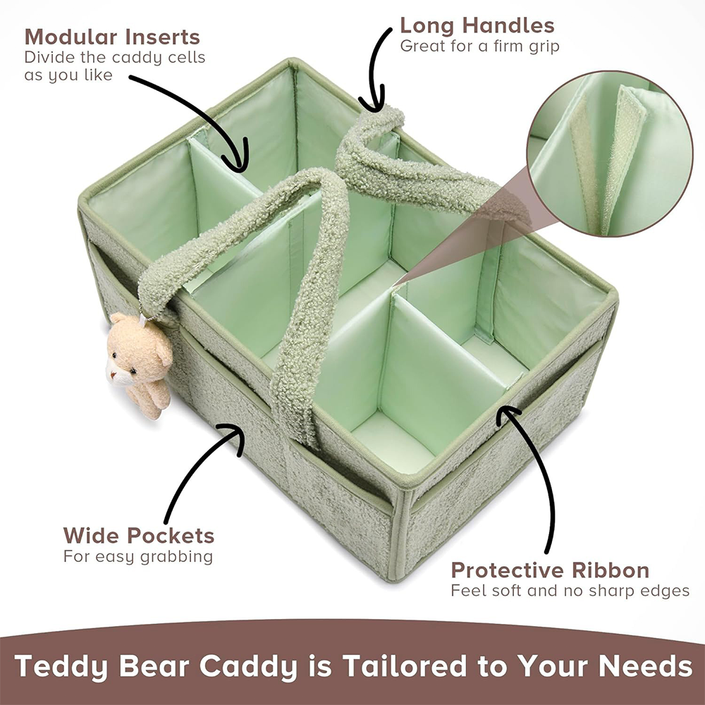 PANGDUBE Plush Diaper Stackers - Diaper Caddy Organizer ulasan dan harga