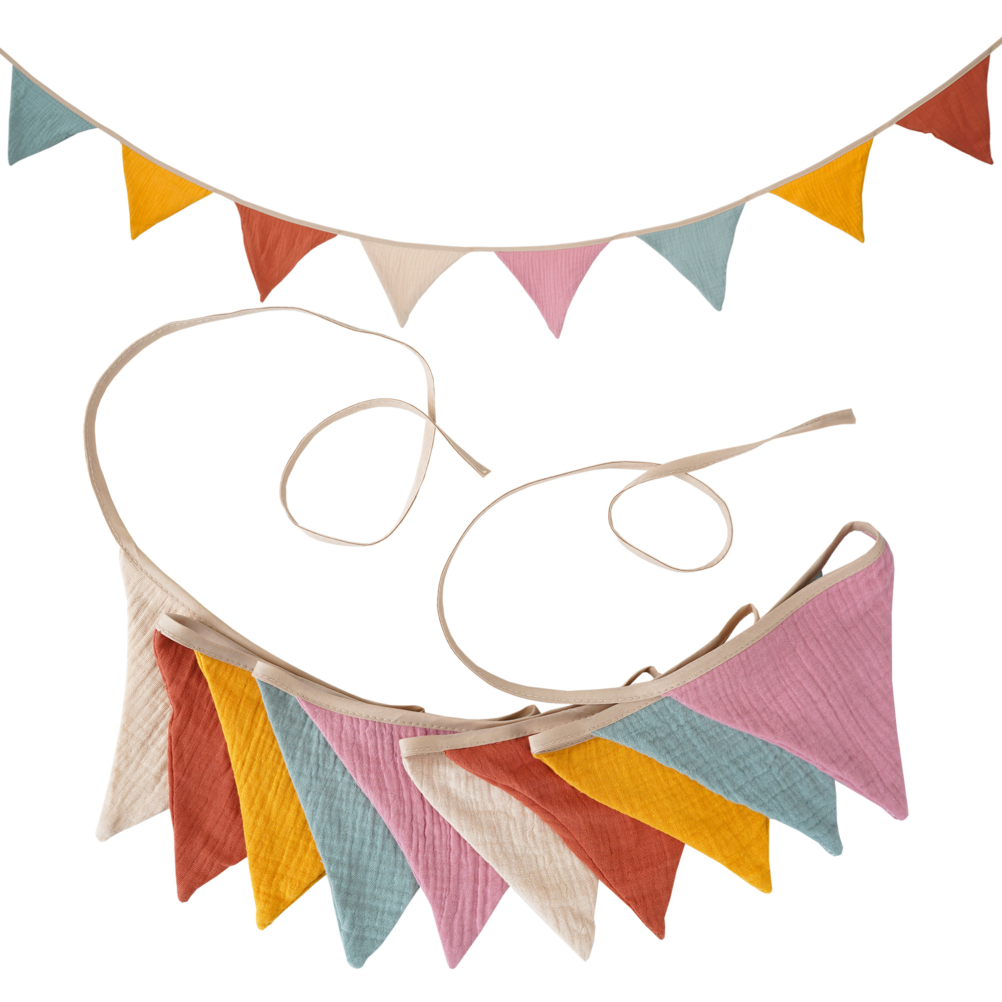 2.6M Nursery Fabric Bunting 10 - Baby Nursery Bunting ulasan dan harga