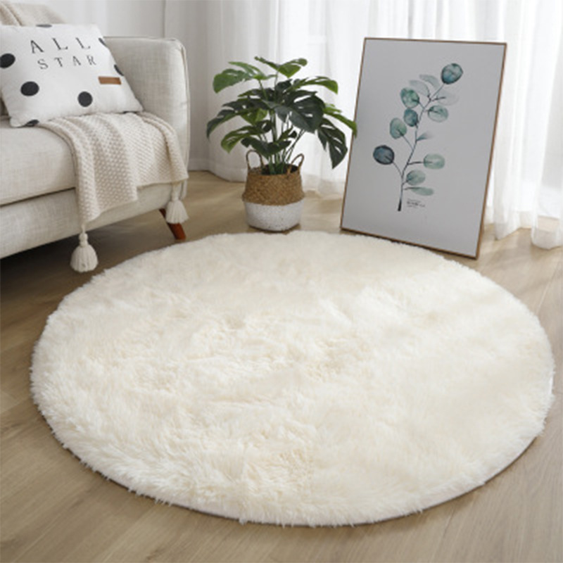 Super Soft Fluffy Round Rug Pl - Baby Nursery Rug ulasan dan harga