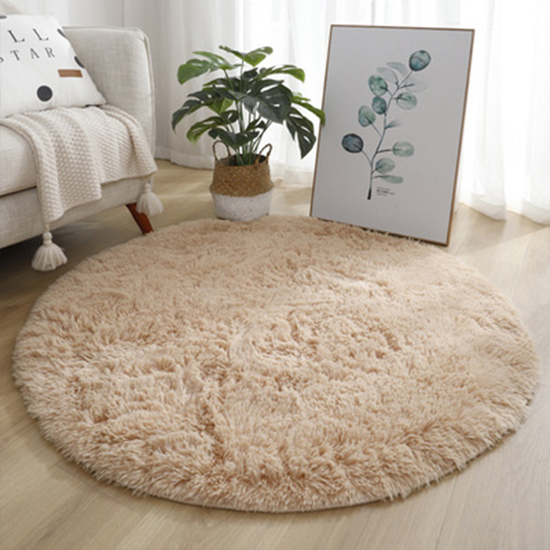 Super Soft Fluffy Round Rug Pl - Baby Nursery Rug ulasan dan harga
