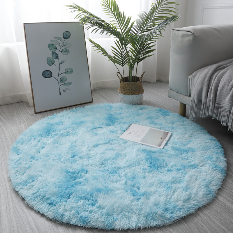 Super Soft Fluffy Round Rug Pl - Baby Nursery Rug ulasan dan harga