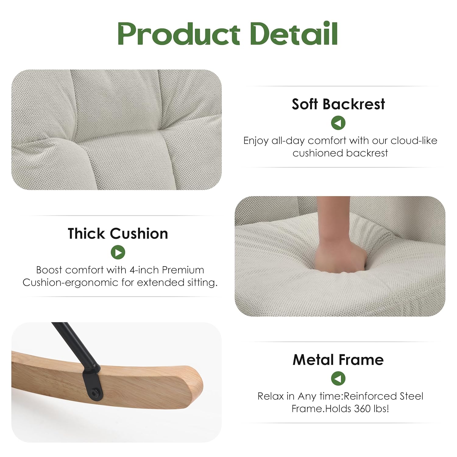 Rocking Chair Nursery, Teddy B - Baby Nursery Rocking Chair ulasan dan harga