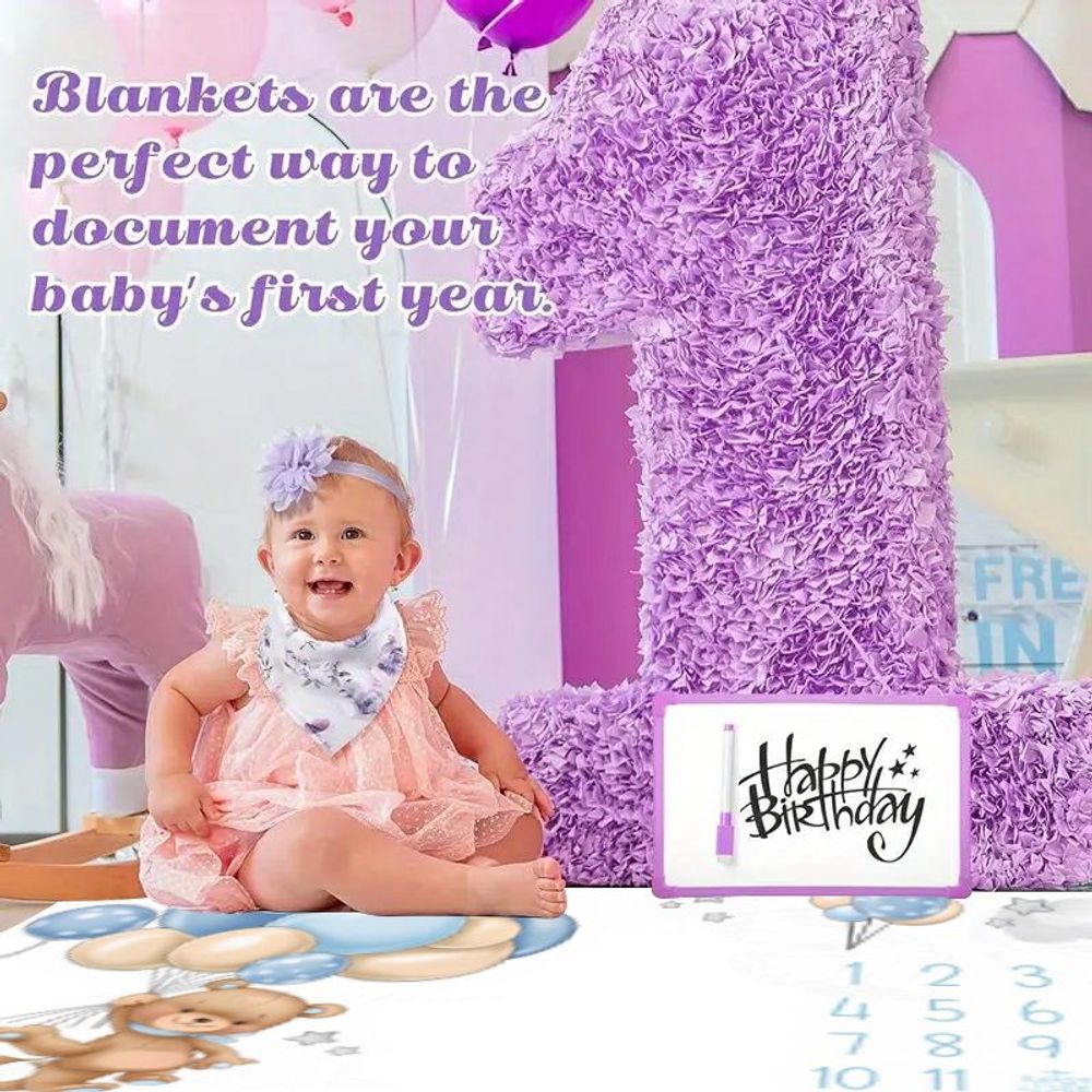Baby Blanket with Cute Cartoon - Baby Nursery Colors ulasan dan harga