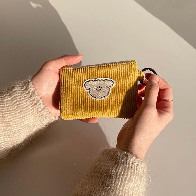Durable Corduroy Coin Purse So - Diaper Wallet Portable ulasan dan harga