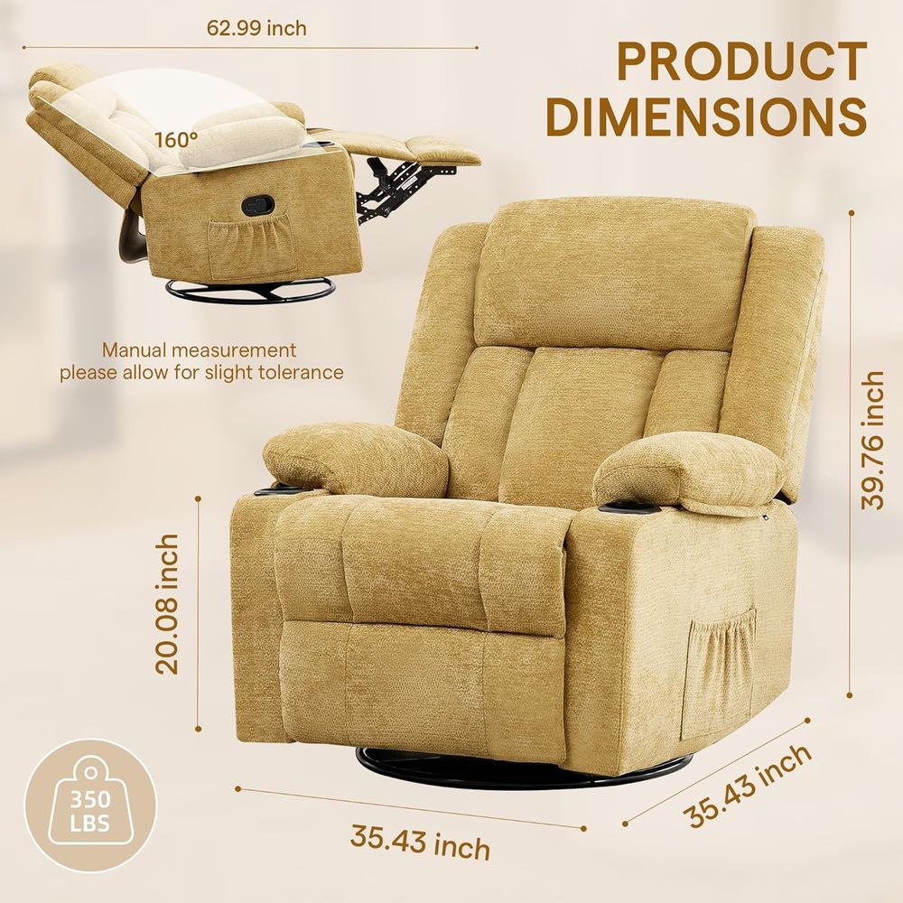 360° Swivel Rocker Recliner Ch - Rocking Chair Nursery ulasan dan harga