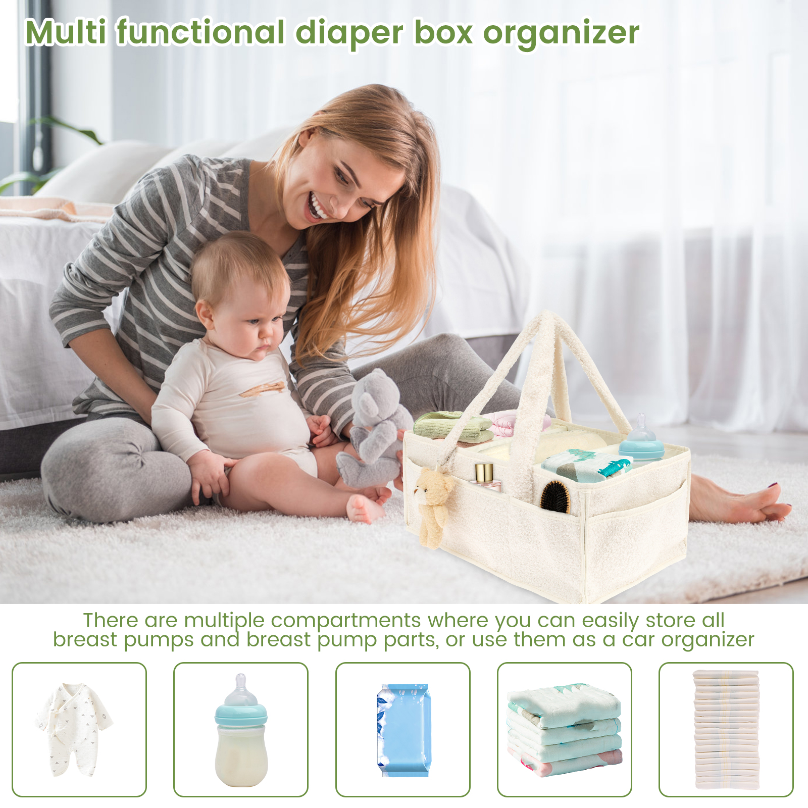 Diaper Bag for Baby Newborn Po - Diaper Caddy Organizer ulasan dan harga