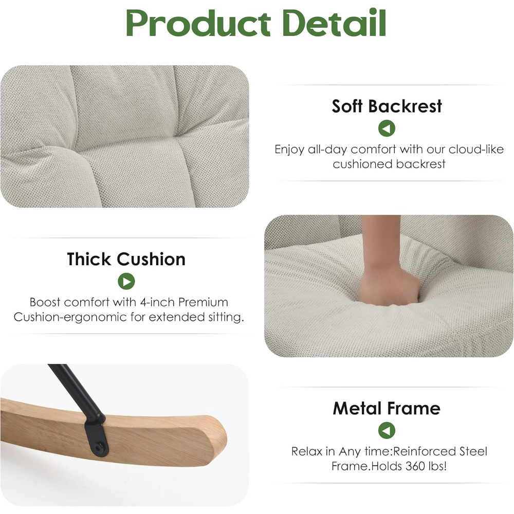 Rocking Chair Nursery, Teddy B - Baby Nursery Rocking Chair ulasan dan harga