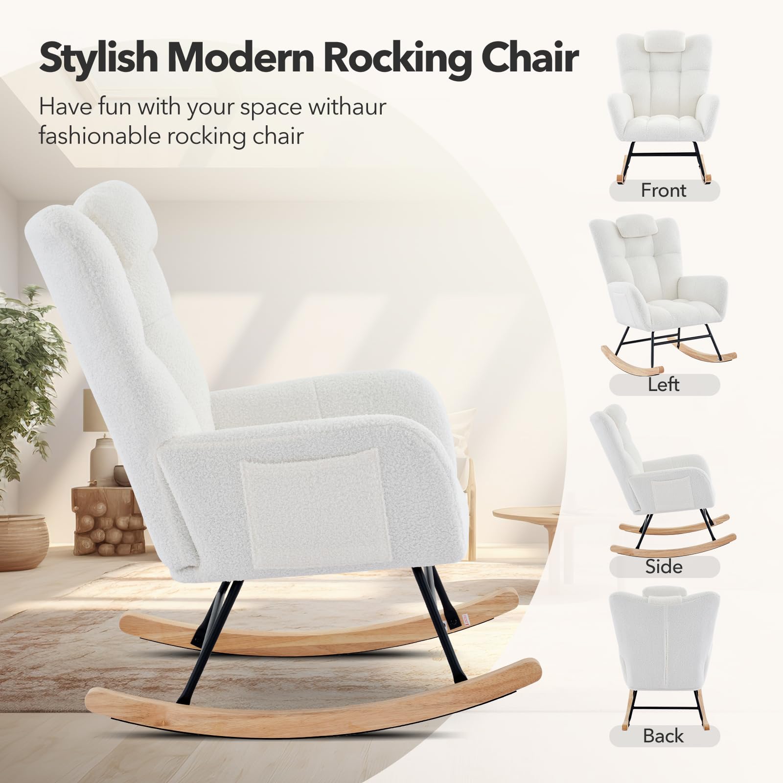 Nursery Rocking Chair Teddy Up - Rocking Chair Nursery ulasan dan harga