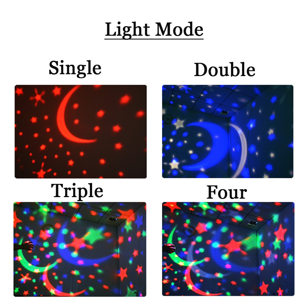 8 Colors Rotating Star Project - Baby Nursery Colors ulasan dan harga