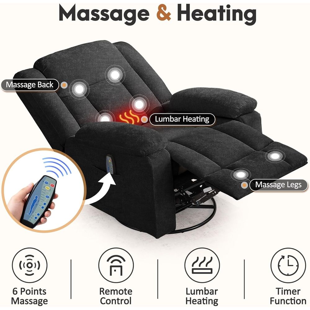 Luxury 360° Swivel Rocker Recl - Rocking Chair Nursery ulasan dan harga