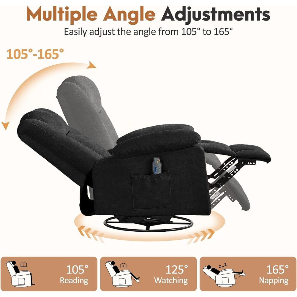 Luxury 360° Swivel Rocker Recl - Rocking Chair Nursery ulasan dan harga