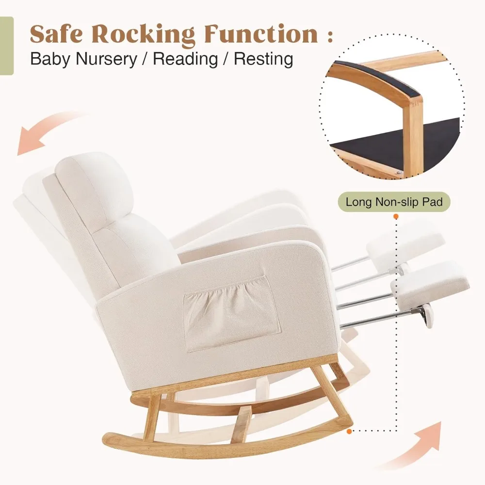 Nursing Glider Rocking Chair W - Baby Nursery Glider Chair ulasan dan harga