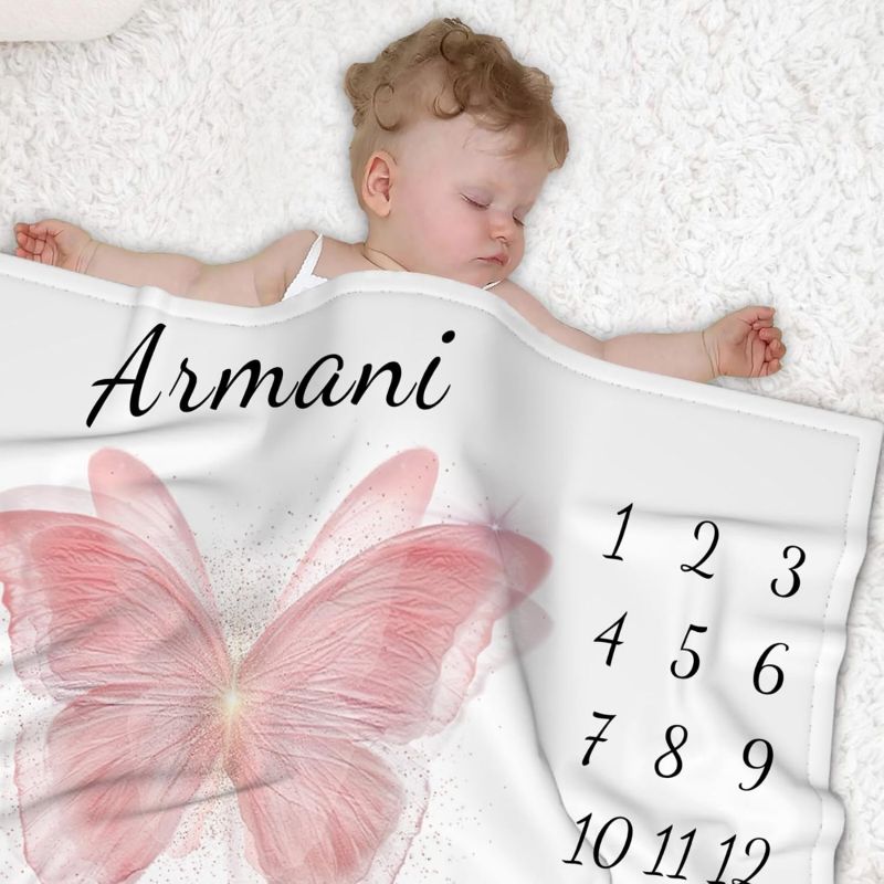 VIKAMA Pink Butterfly Baby Mil - Baby Nursery Pink ulasan dan harga