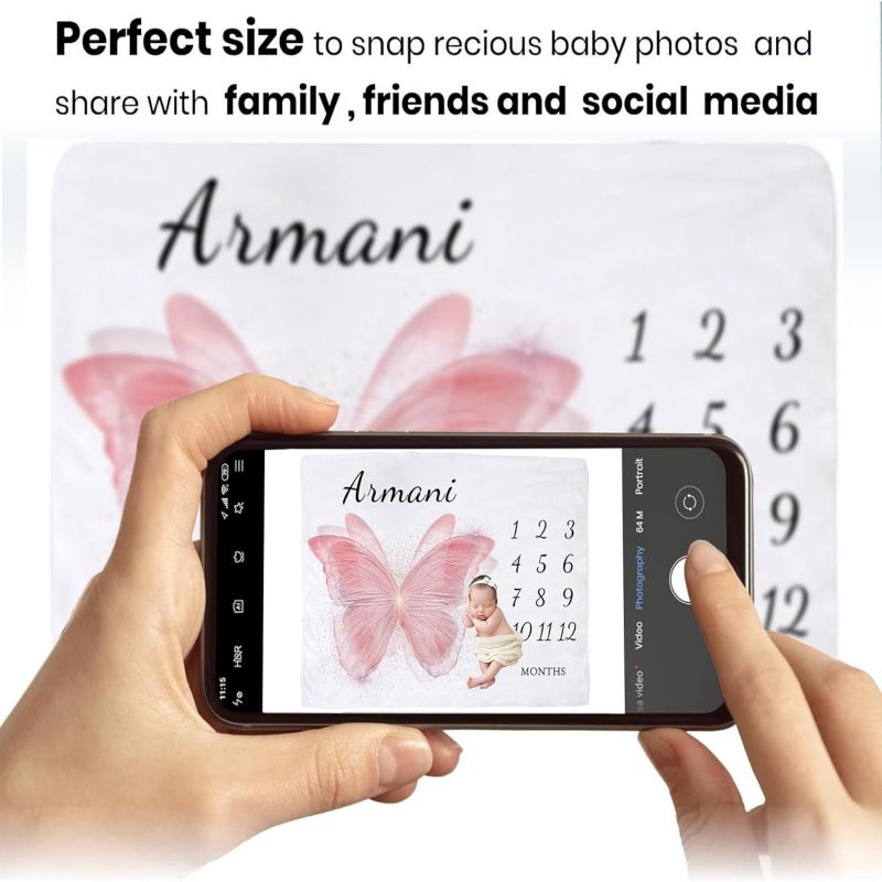 VIKAMA Pink Butterfly Baby Mil - Baby Nursery Pink ulasan dan harga