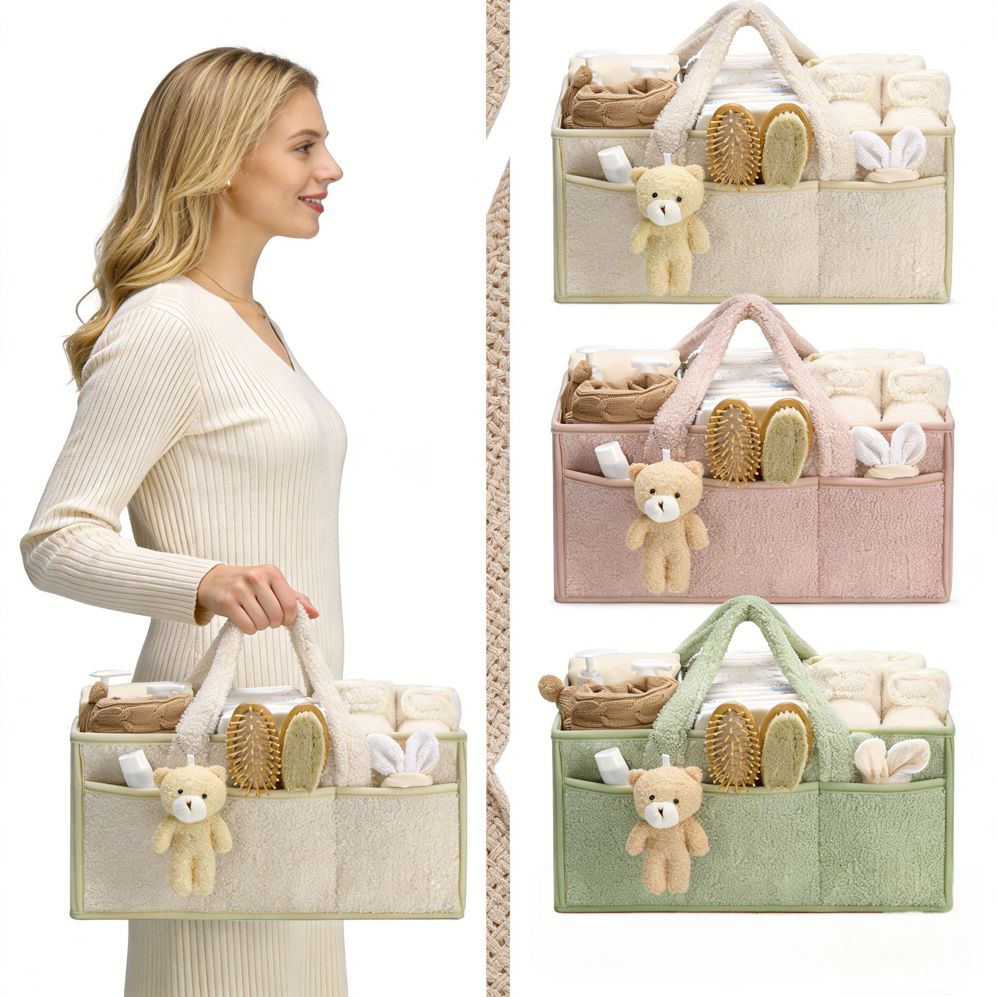 Baby Diaper Caddy Organizer wi - Diaper Caddy Organizer ulasan dan harga