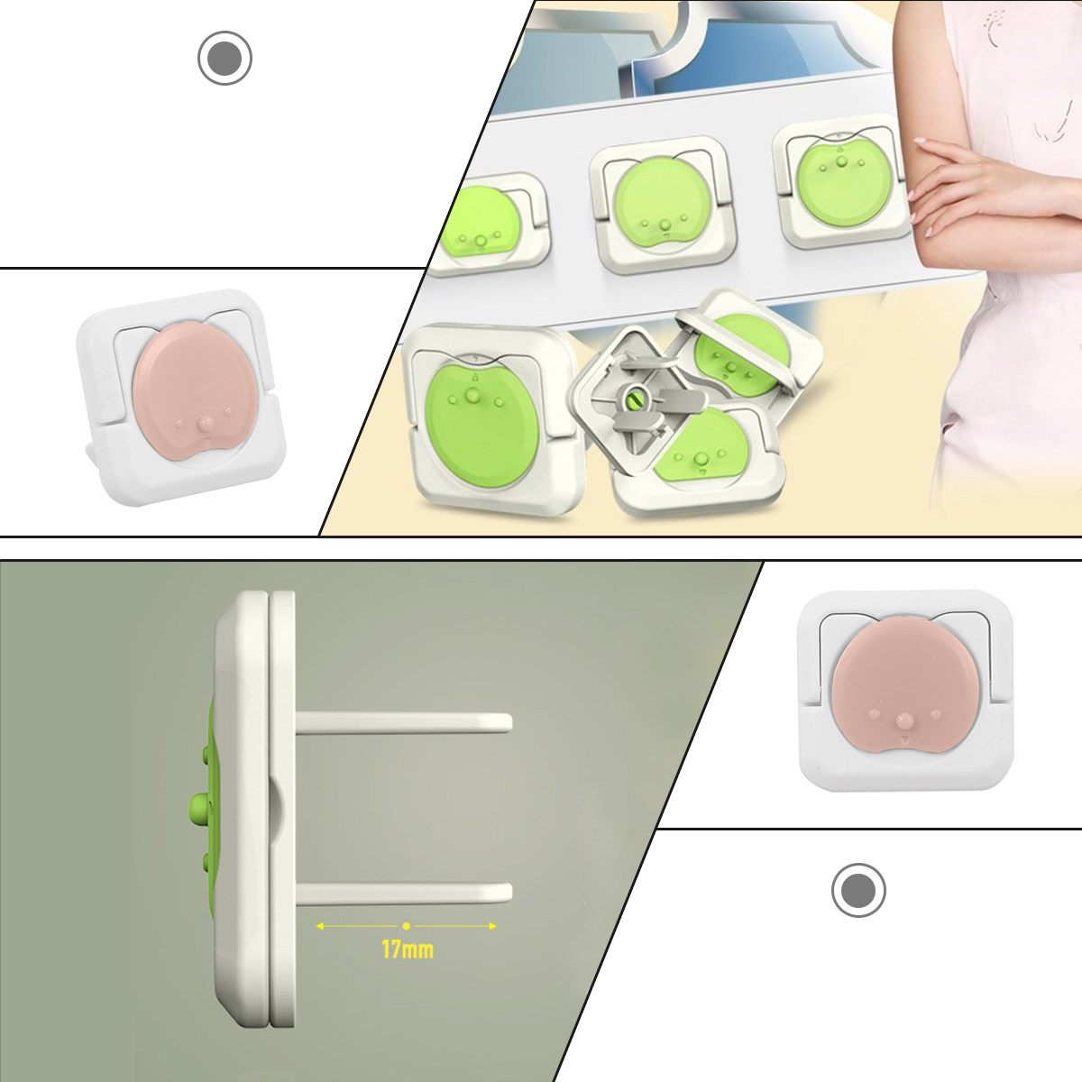 24Pcs Sturdy Socket Covers Chi - Outlet Cover Childproof ulasan dan harga