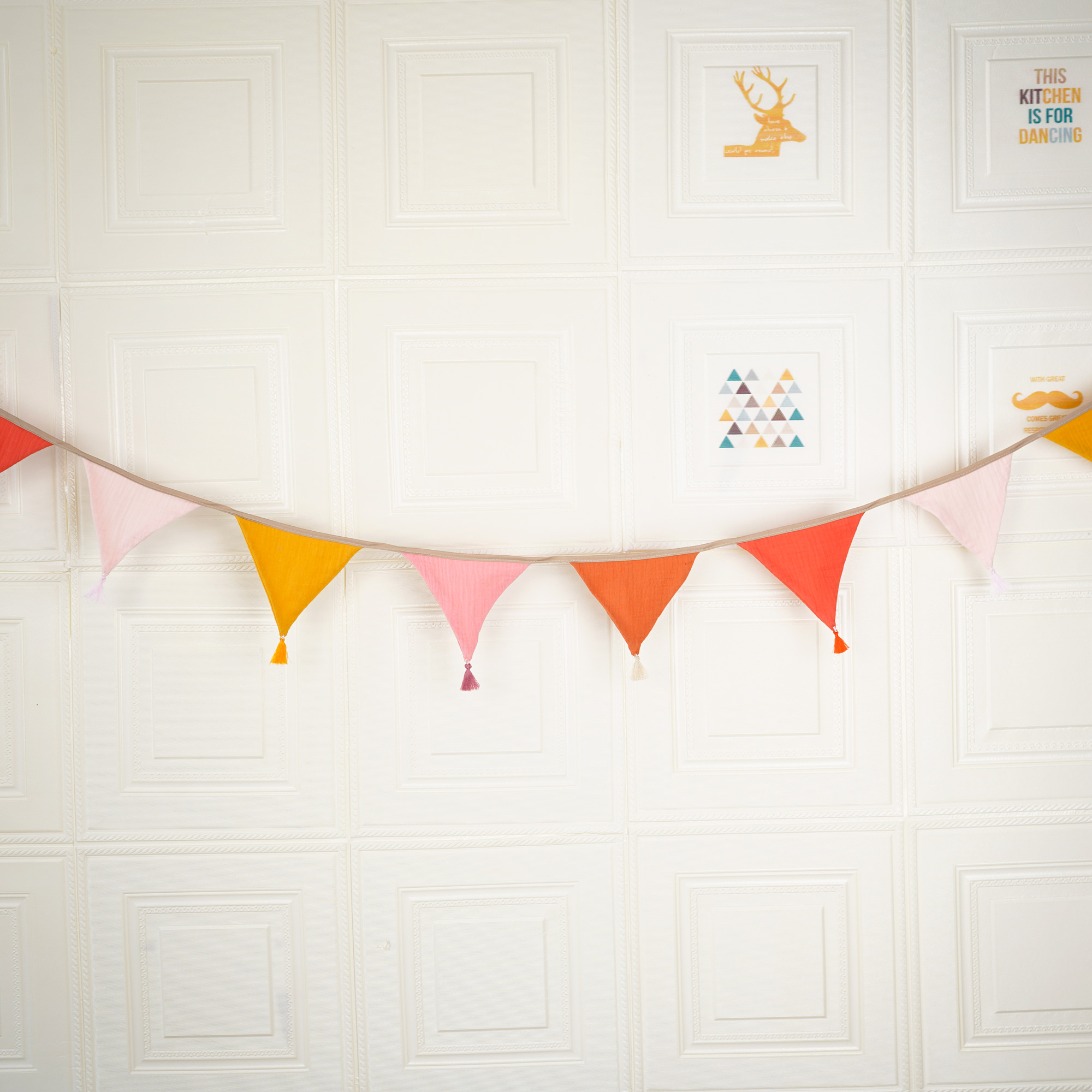 2.6M/8.5FT Nursery Candy Fabri - Baby Nursery Bunting ulasan dan harga