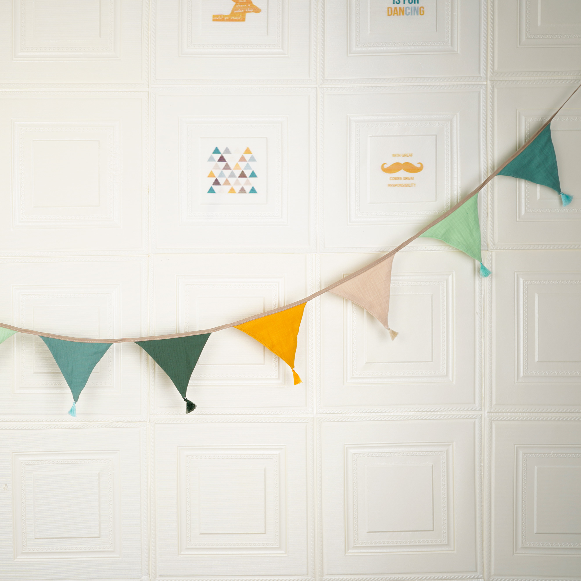 2.6M/8.5FT Nursery Candy Fabri - Baby Nursery Bunting ulasan dan harga