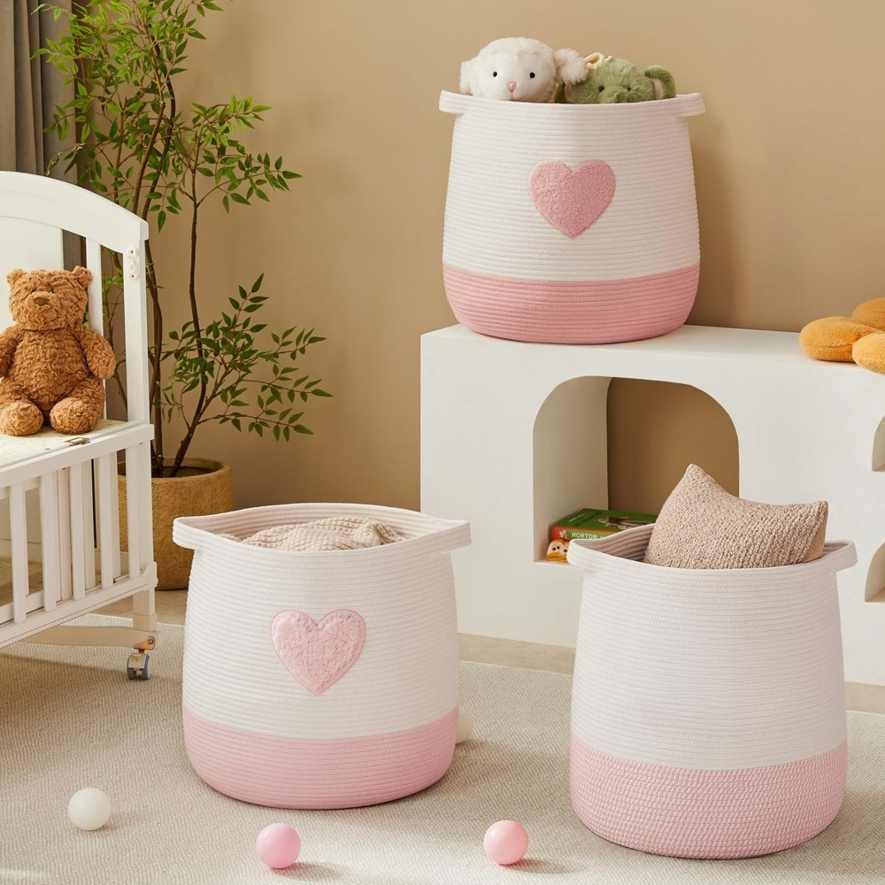 Pink Laundry Basket Hamper for - Baby Nursery Pink ulasan dan harga