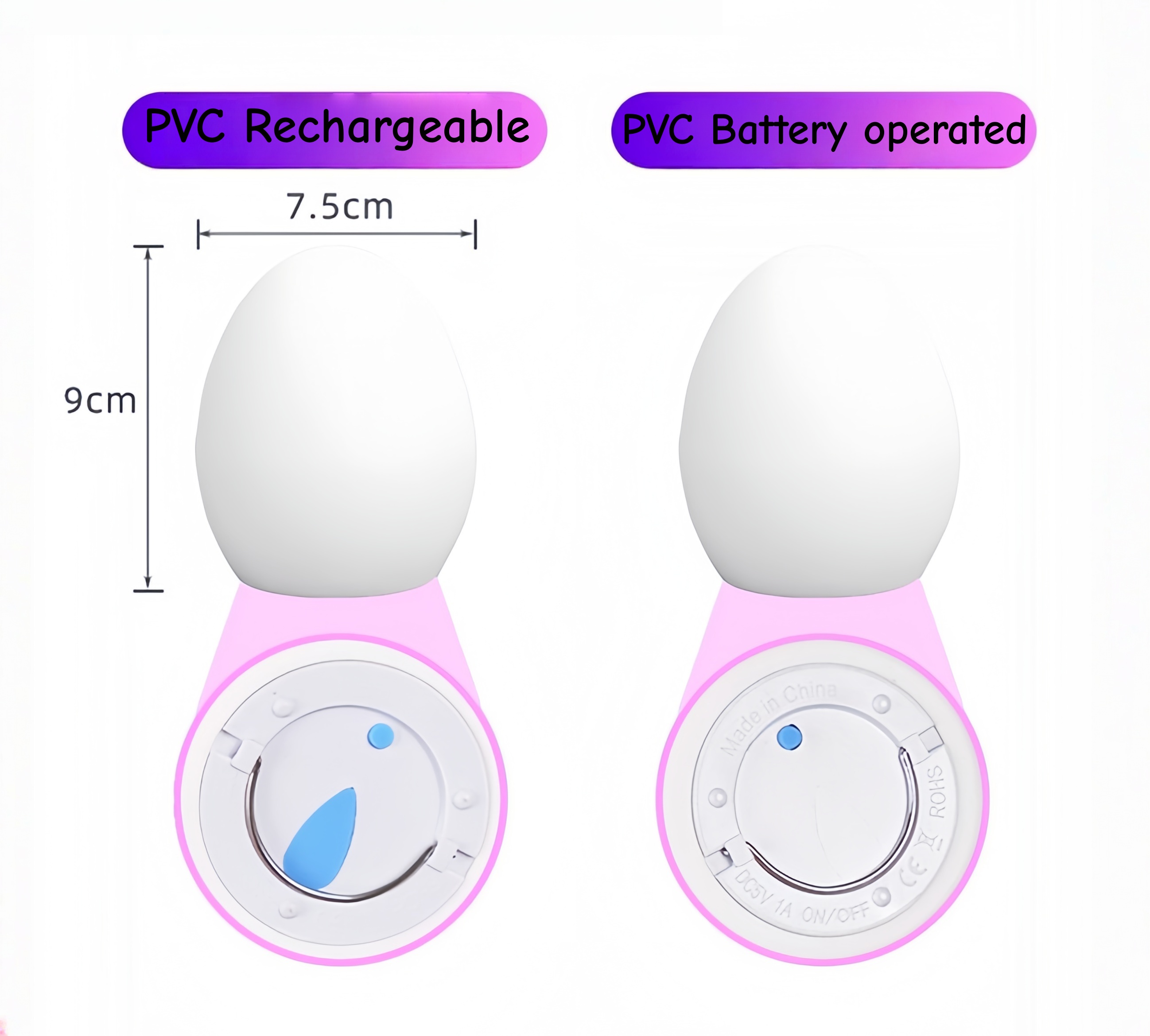Baby Night Light LED Egg light - Baby Nursery Colors ulasan dan harga