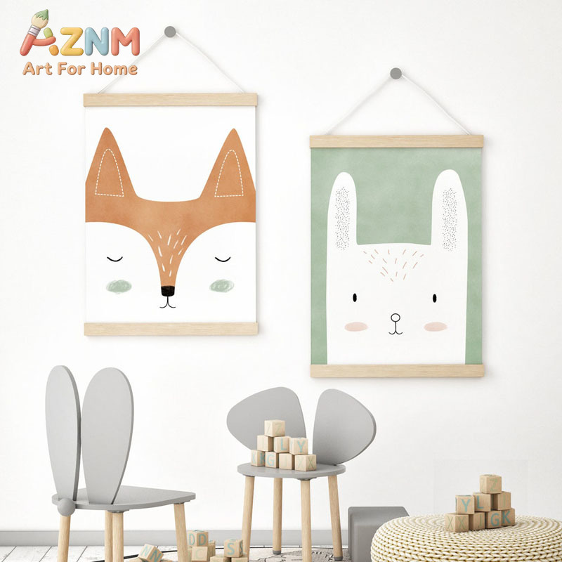 Woodland Animal Wall Art Print - Baby Nursery Animal Prints ulasan dan harga