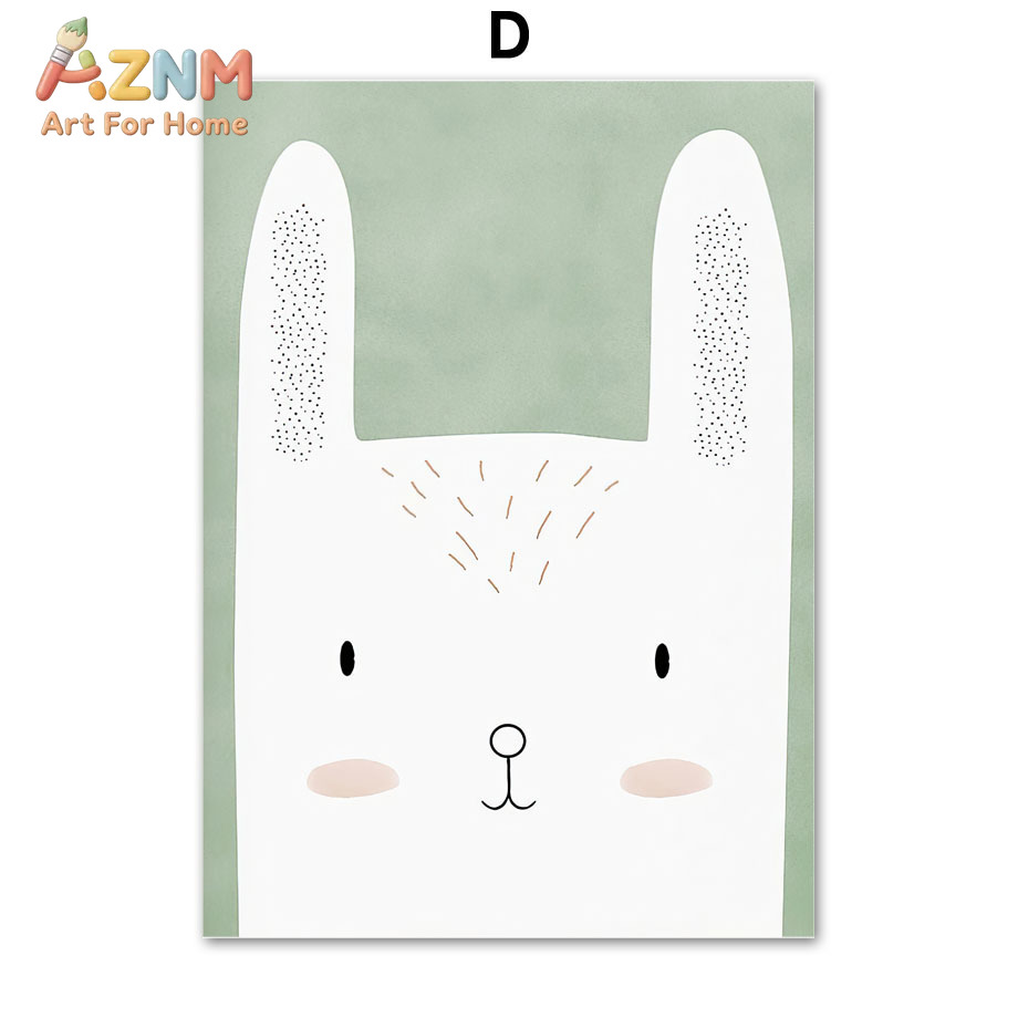 Woodland Animal Wall Art Print - Baby Nursery Animal Prints ulasan dan harga