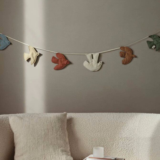 Nordic Ins Style Bird Hanging  - Baby Nursery Bunting ulasan dan harga