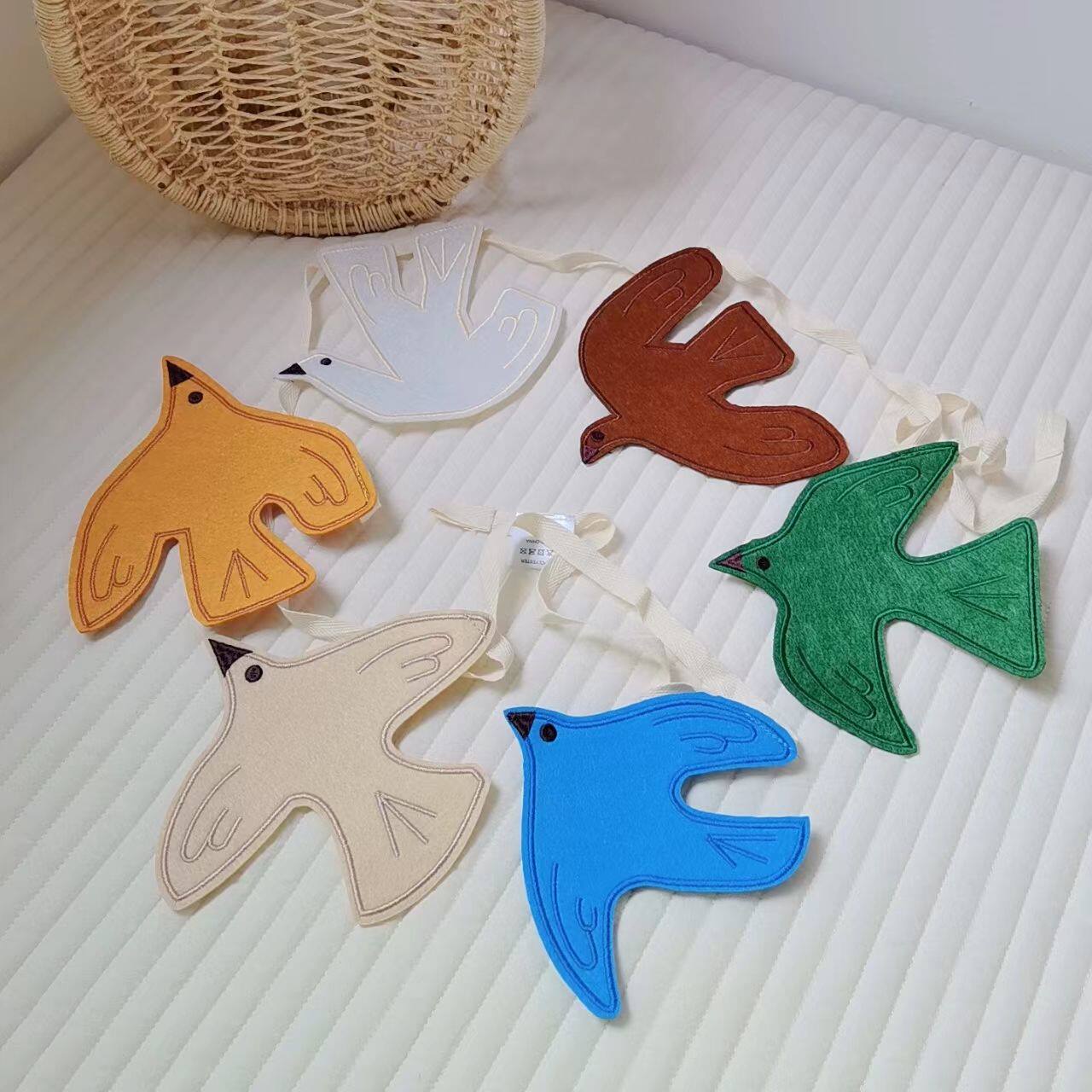 Nordic Ins Style Bird Hanging  - Baby Nursery Bunting ulasan dan harga