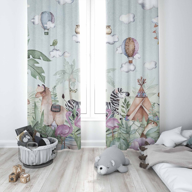 Safari Animals Party Nursery C - Baby Nursery Office ulasan dan harga