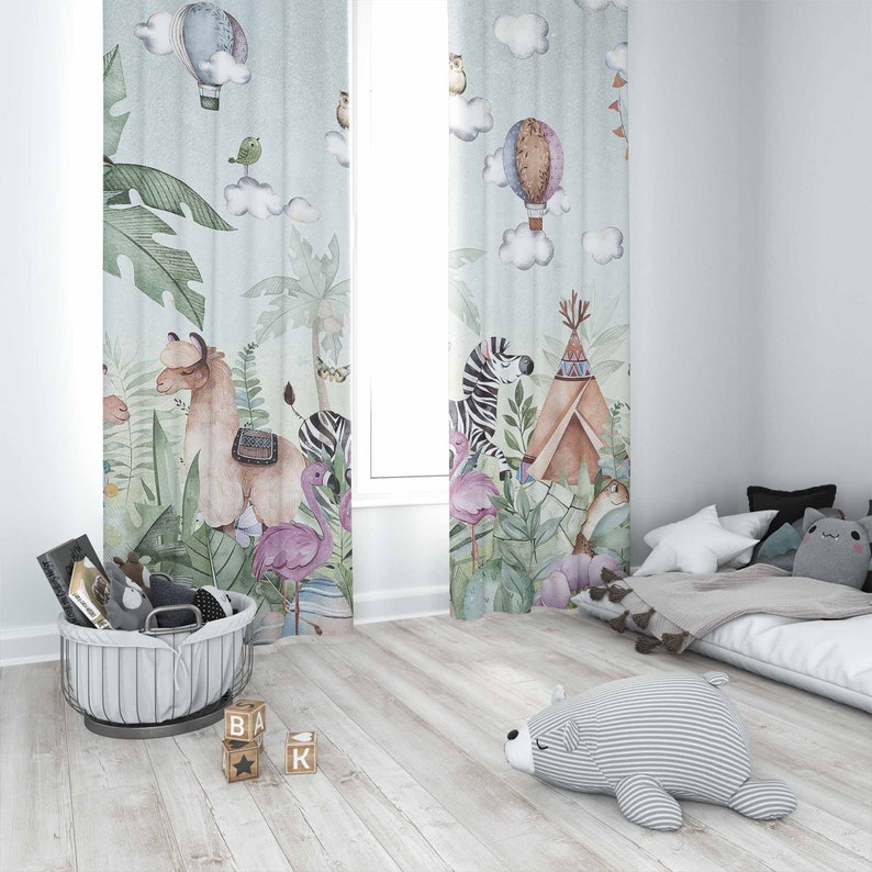 Safari Animals Party Nursery C - Baby Nursery Office ulasan dan harga