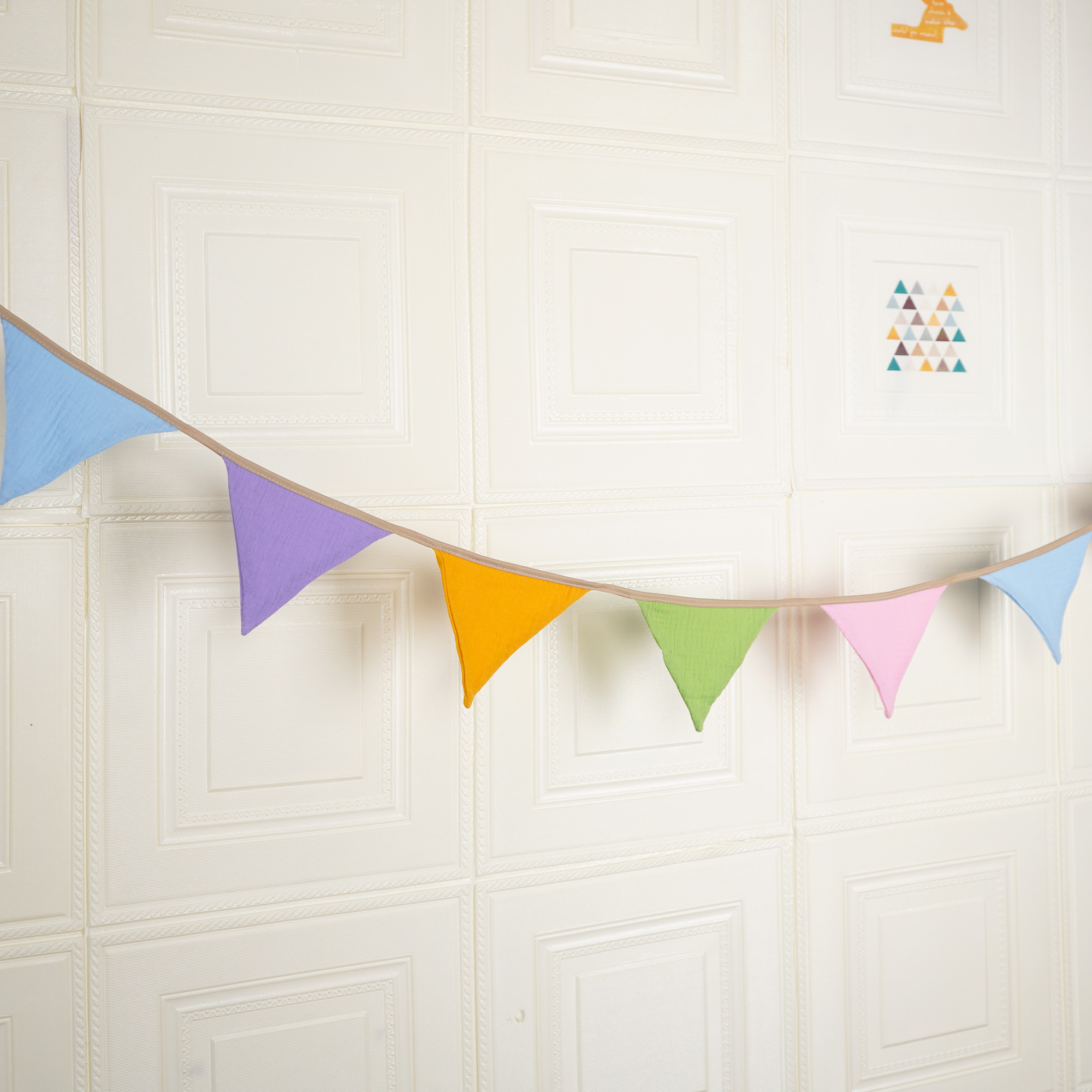 2.6M Nursery Solid Candy Fabri - Baby Nursery Bunting ulasan dan harga