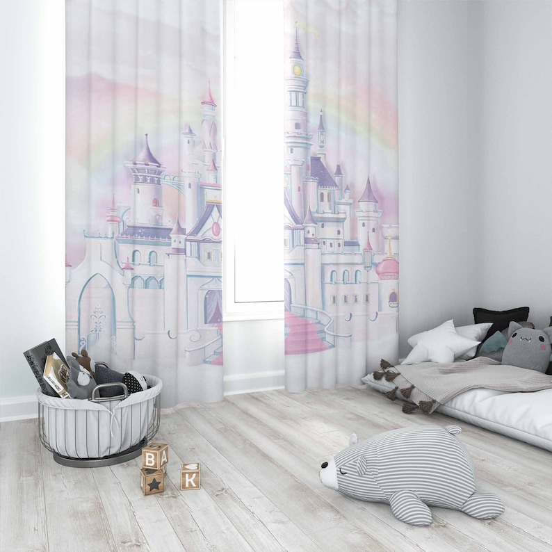 Princess Castle Nursery Curtai - Baby Nursery Office ulasan dan harga