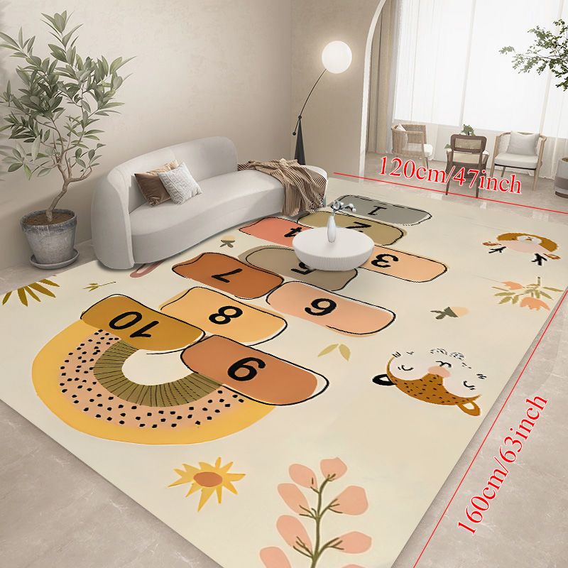Cute Cartoon Animal Hopscotch  - Baby Nursery Rug ulasan dan harga