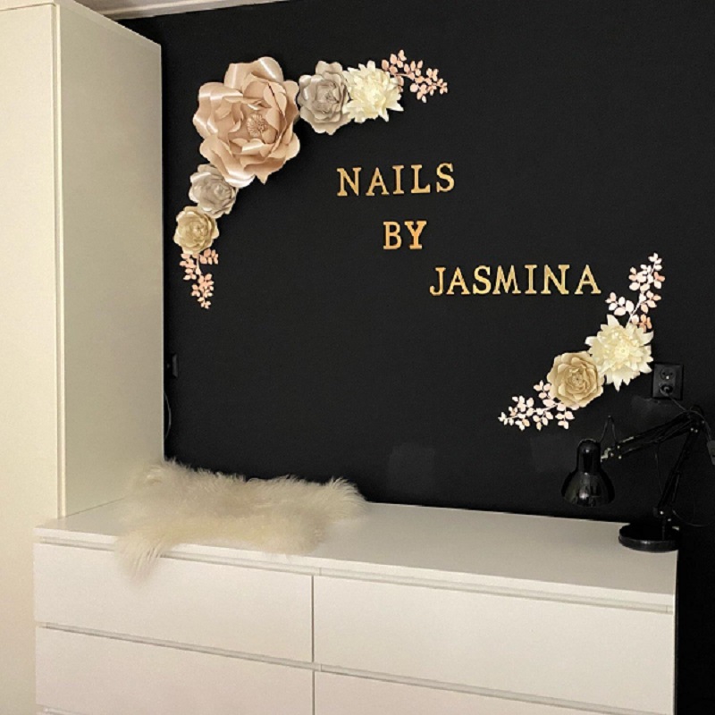 Customized Flower Backdrop Per - Baby Nursery Office ulasan dan harga