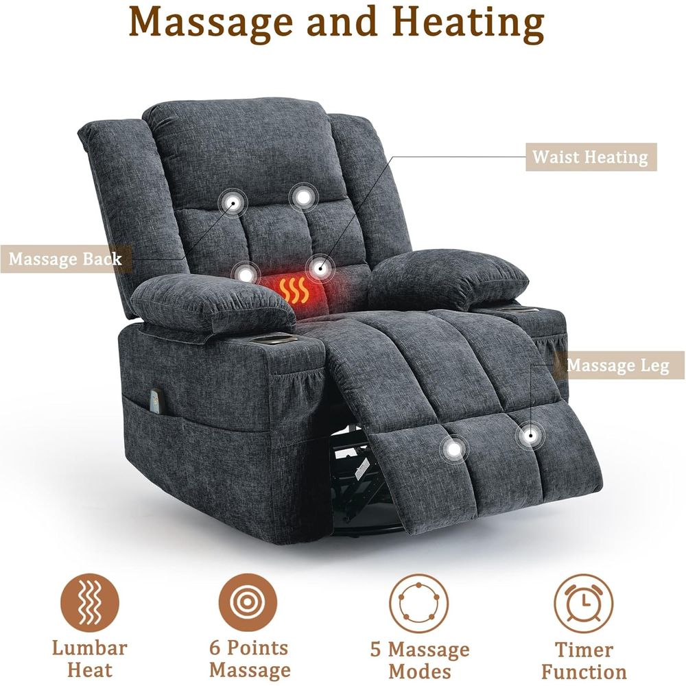 Swivel Rocker Recliner for Adu - Rocking Chair Nursery ulasan dan harga