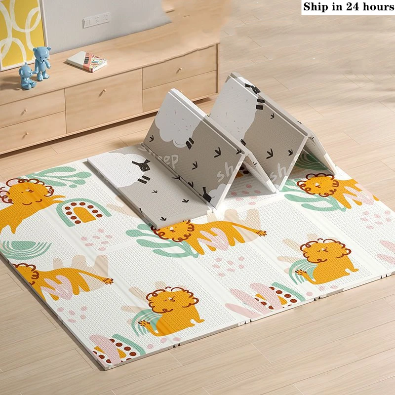 Baby Play Mats Foldable Xpe Pu - Baby Nursery Rug ulasan dan harga