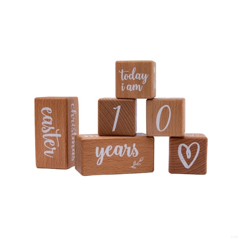 Wooden Baby Milestones Age Num - Baby Nursery Age ulasan dan harga