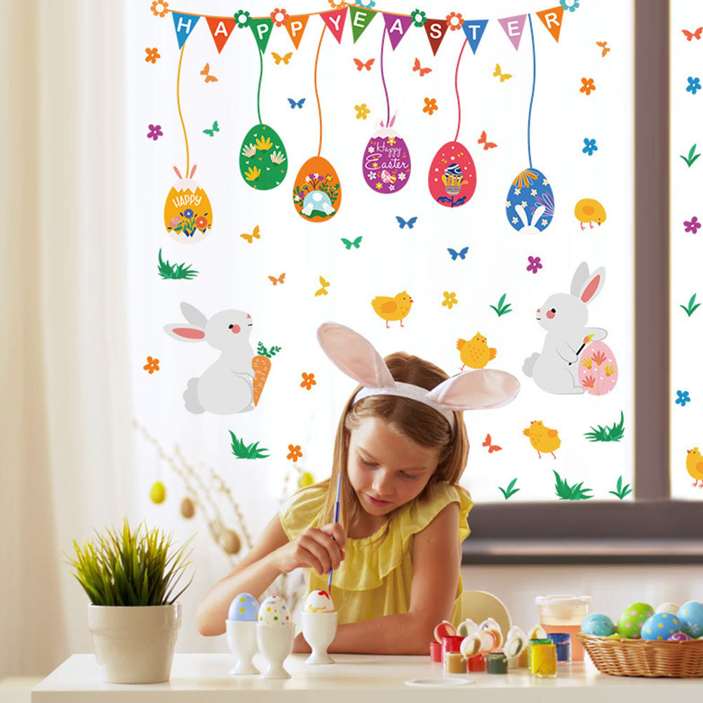 Easter Wall Sticker Decor Happ - Baby Nursery Colors ulasan dan harga