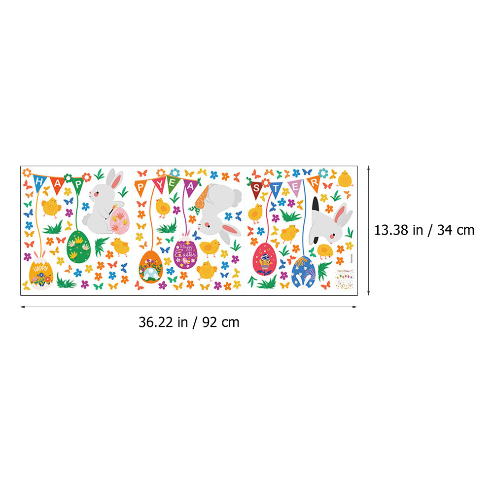 Easter Wall Sticker Decor Happ - Baby Nursery Colors ulasan dan harga
