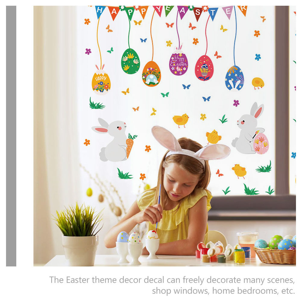 Easter Wall Sticker Decor Happ - Baby Nursery Colors ulasan dan harga