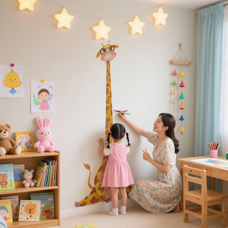 Giraffe Growth Chart Wall Stic - Growth Chart Ruler ulasan dan harga