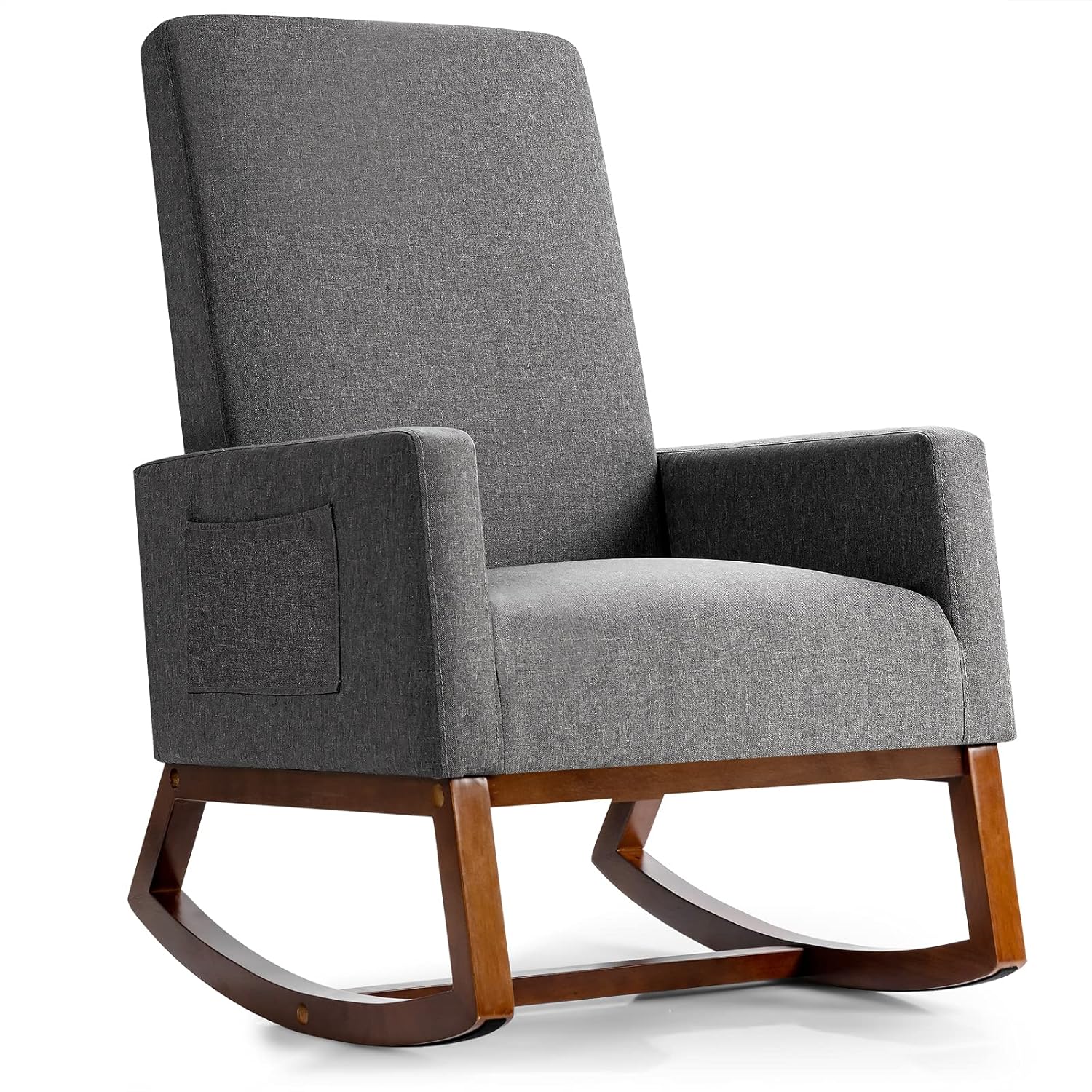 Upholstered Rocking Chair w/Wo - Rocking Chair Nursery ulasan dan harga