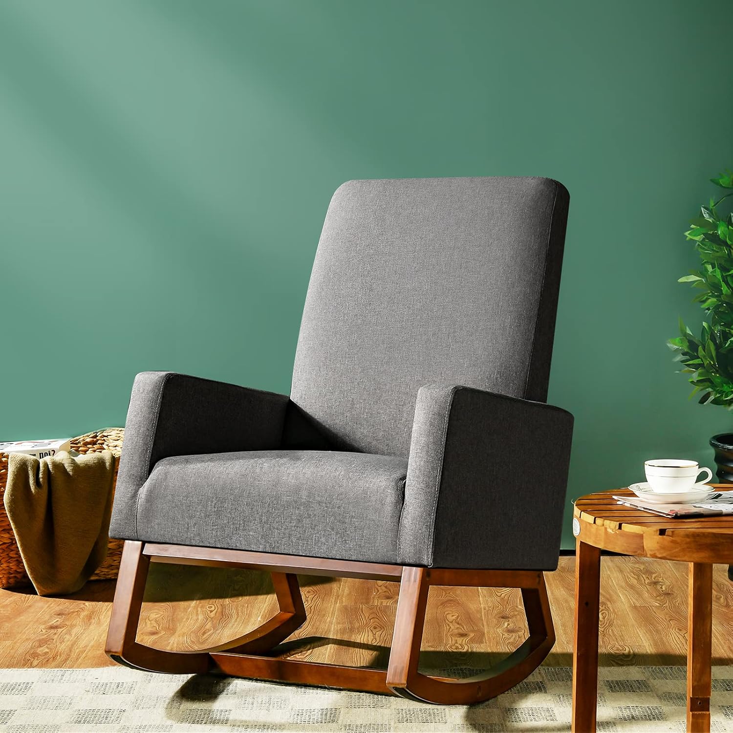 Upholstered Rocking Chair w/Wo - Rocking Chair Nursery ulasan dan harga