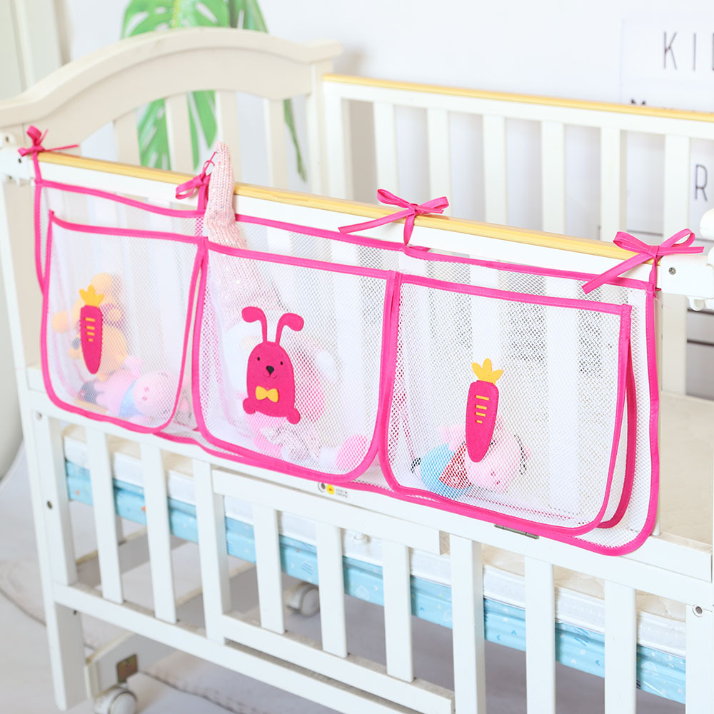 Cartoon Crib Storage Bag 3grid - Diaper Caddy Organizer ulasan dan harga