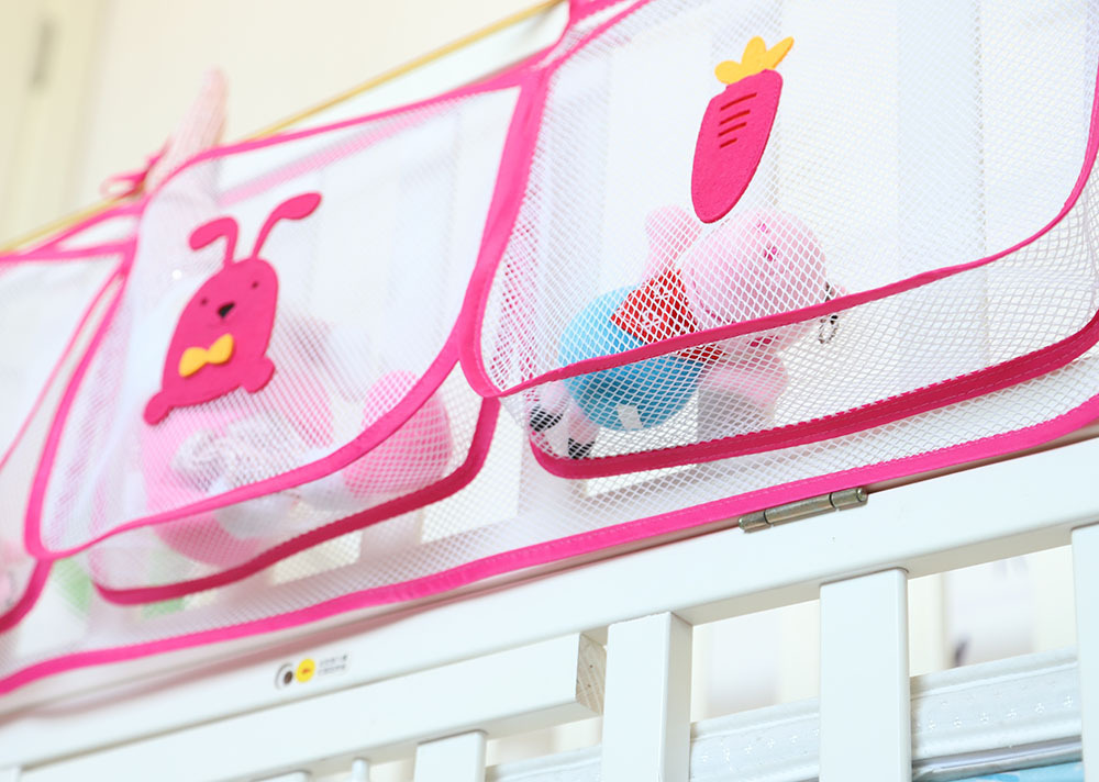 Cartoon Crib Storage Bag 3grid - Diaper Caddy Organizer ulasan dan harga