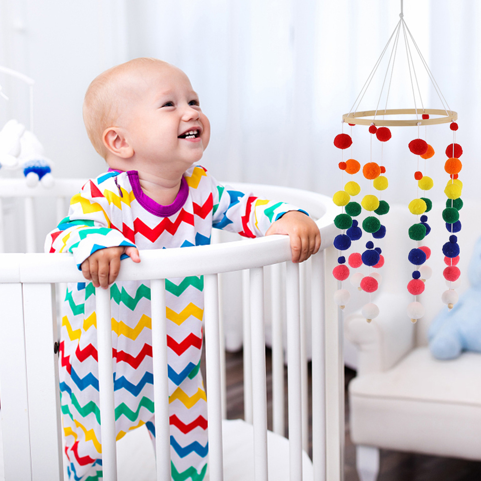 1Set Wooden PP Wind Chime Deco - Baby Nursery Office ulasan dan harga