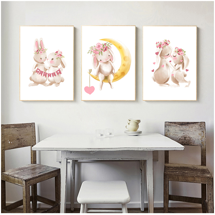 Pink Flowers Cartoon Picture G - Baby Nursery Pink ulasan dan harga