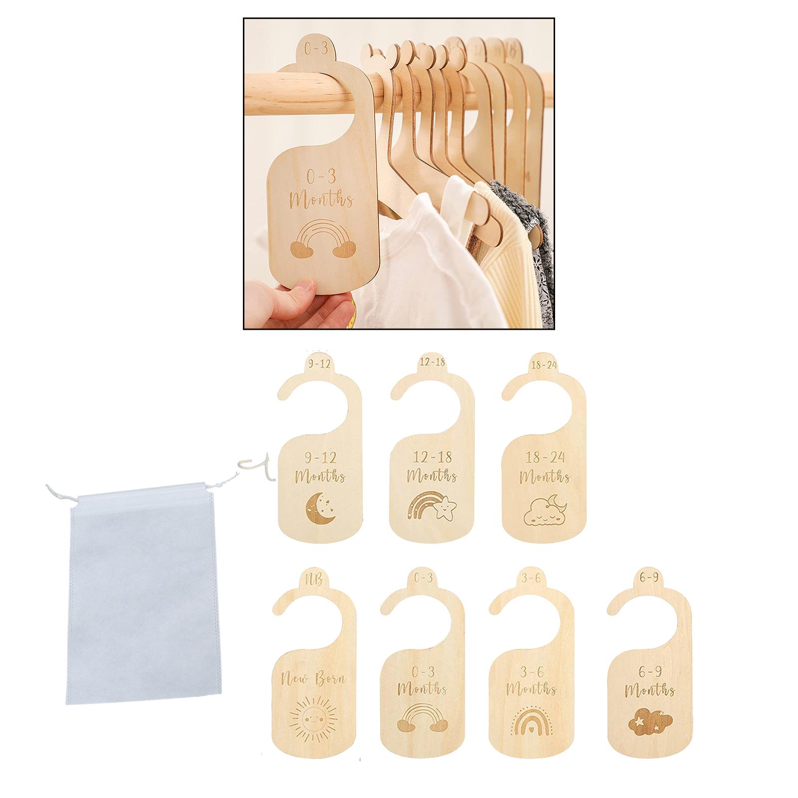 7x Baby Clothes Size Hanger Or - Baby Nursery Age ulasan dan harga