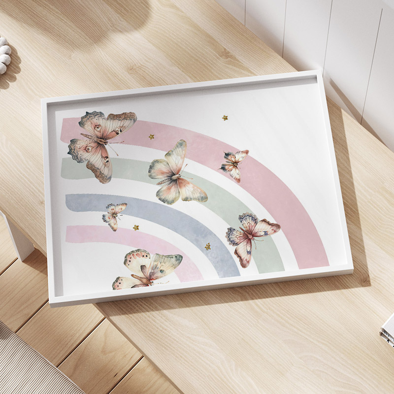 Pink Rainbow Butterfly Custom  - Baby Nursery Pink ulasan dan harga